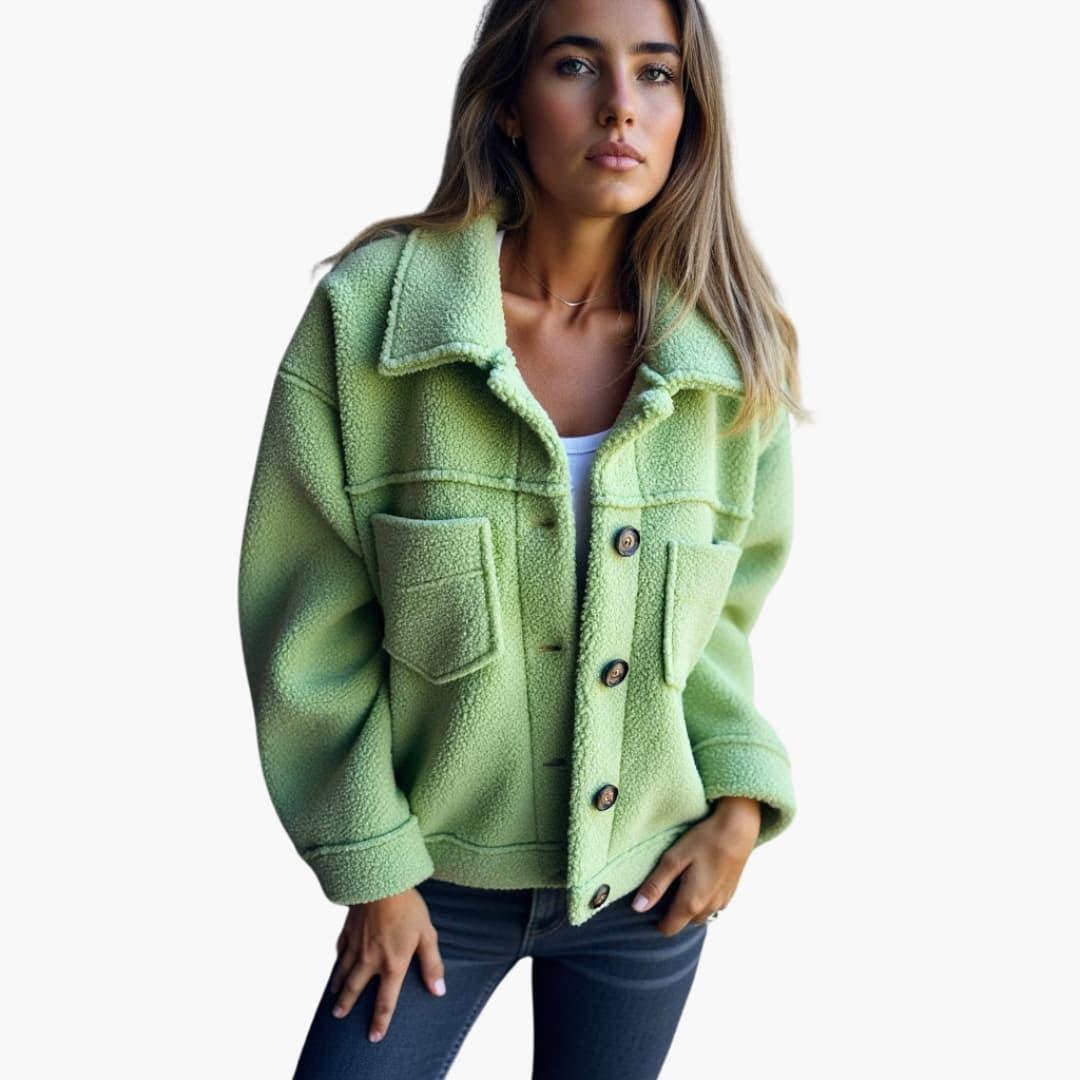 Women’s Longline Coat with Shaped Silhouette and Inner Lining