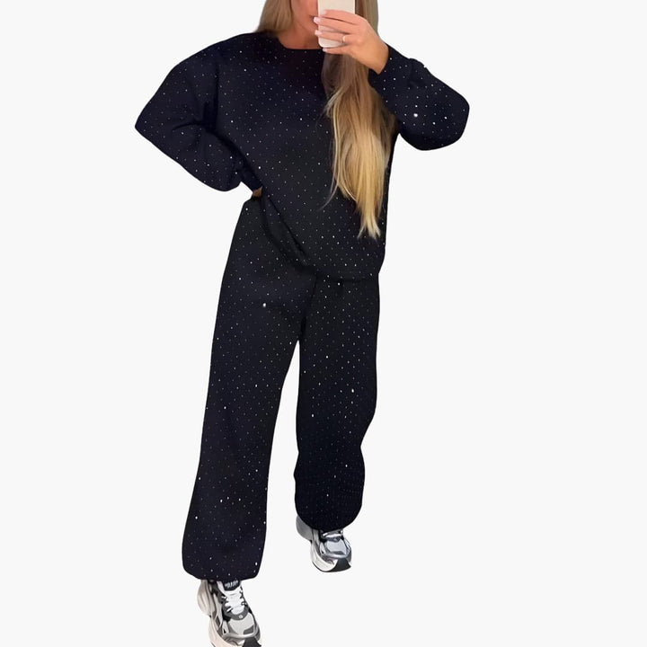 Women’s Lounge Set with Diamond Print