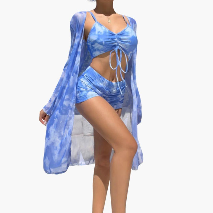 3-Piece Swimsuit Set with Cover-Up – Women&
