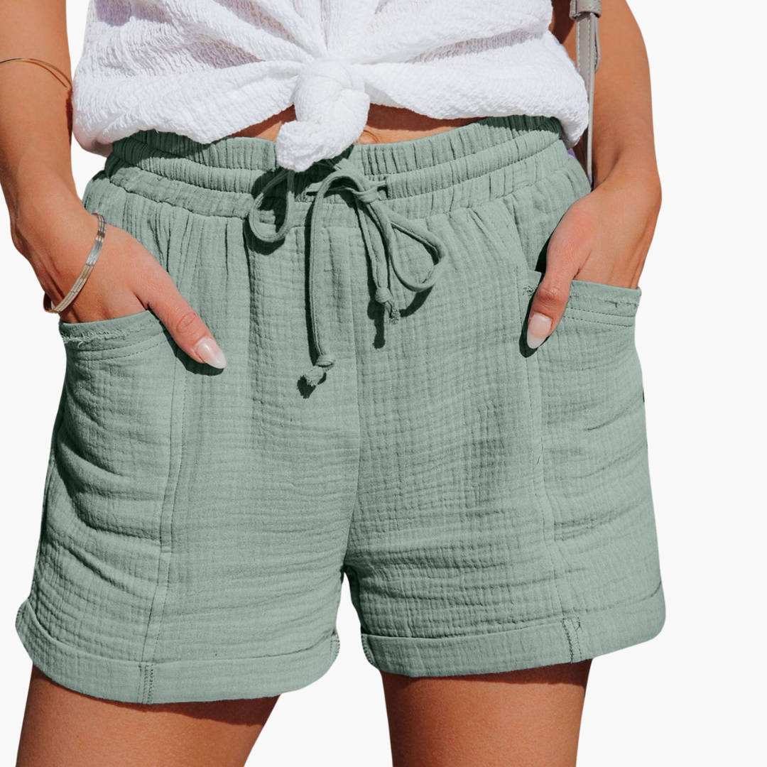 Casual Summer Shorts with Pockets - Women's Relaxed Fit -  Made By Riley
