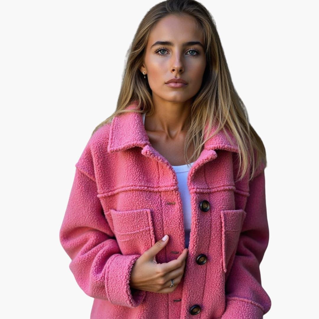 Women’s Longline Coat with Shaped Silhouette and Inner Lining