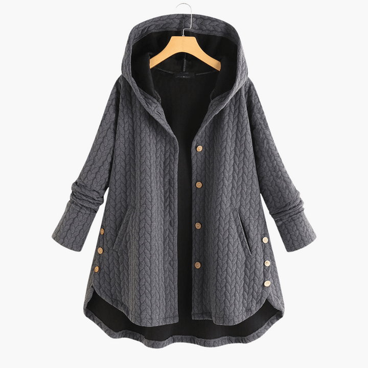 Women’s Quilted Hooded Winter Coat with Fleece Lining and Tailored Fit