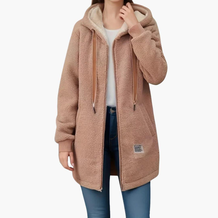 Women’s Fleece Jacket with Full Zip and Long Sleeves