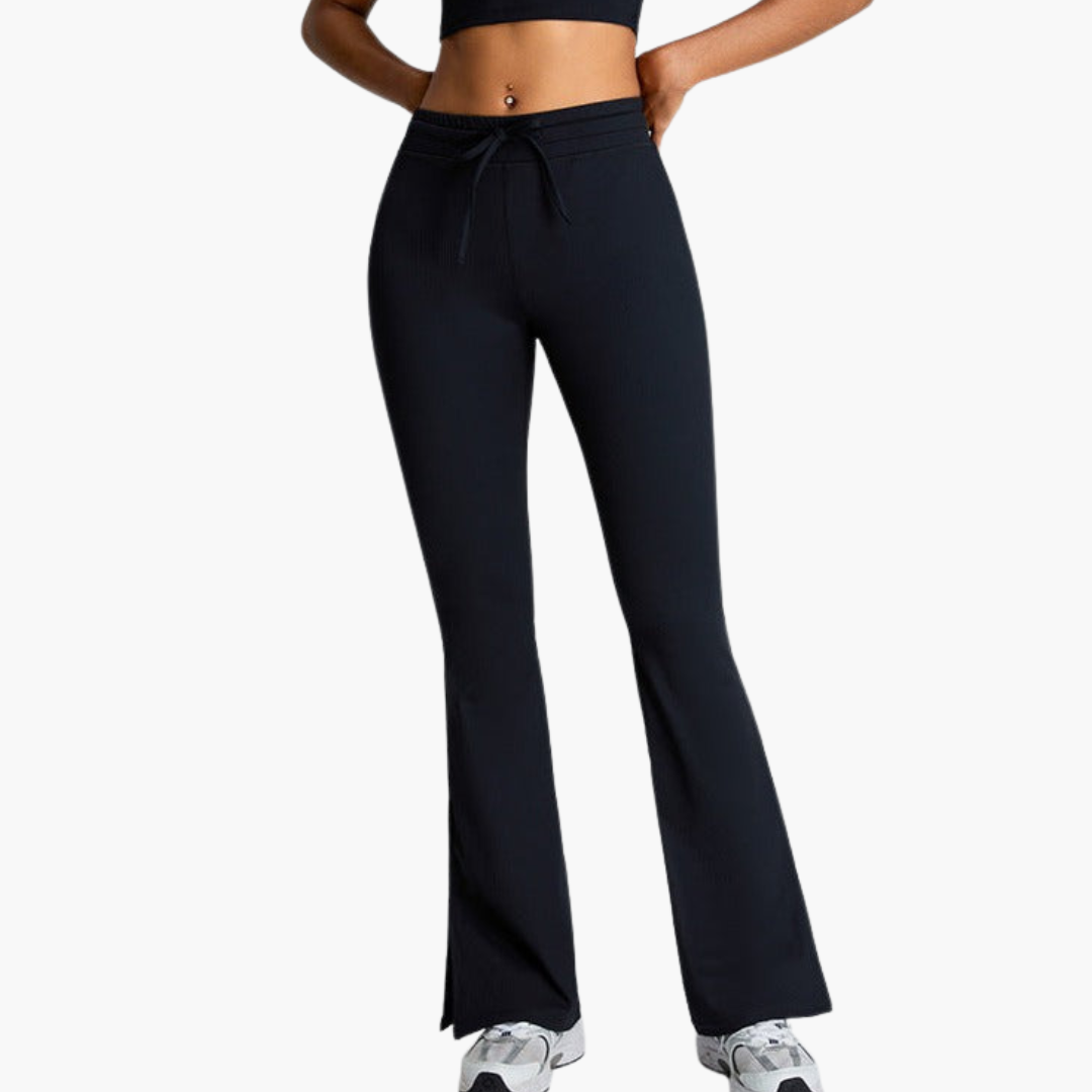 Women’s Activewear Co Ord Set with Sports Bra and Flared Pants