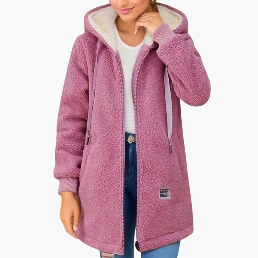 Women’s Fleece Jacket with Full Zip and Long Sleeves