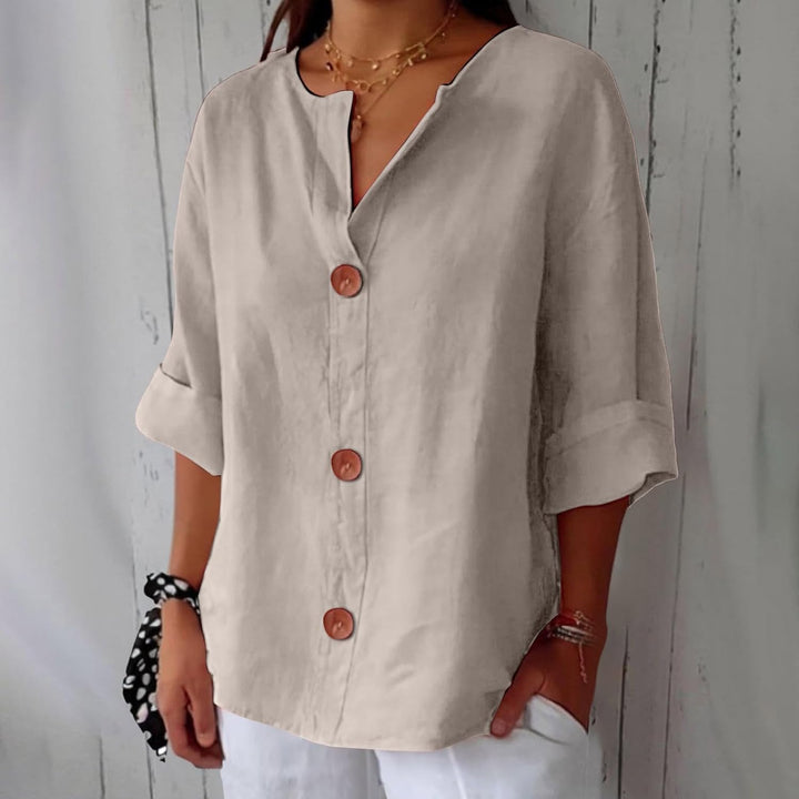 Linen Blouse Women – Loose Fit Breathable Summer Top