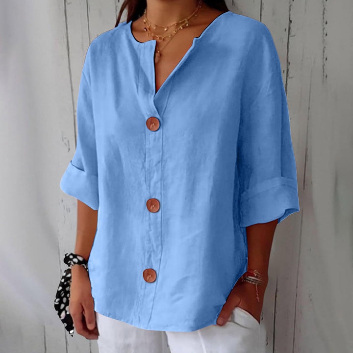 Linen Blouse Women – Loose Fit Breathable Summer Top