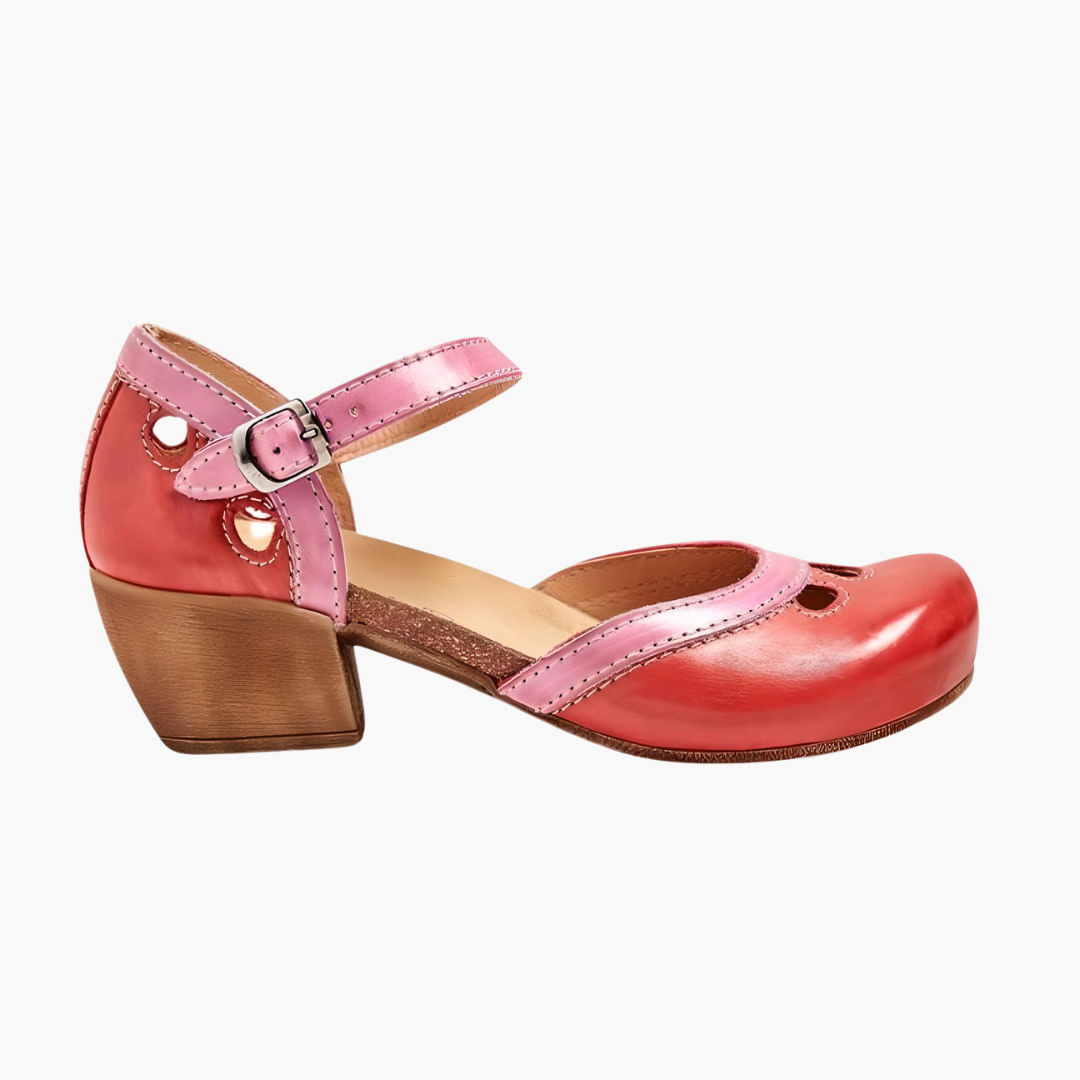 Women’s Closed-Toe Sandals with Adjustable Ankle Strap and Cushioned Sole