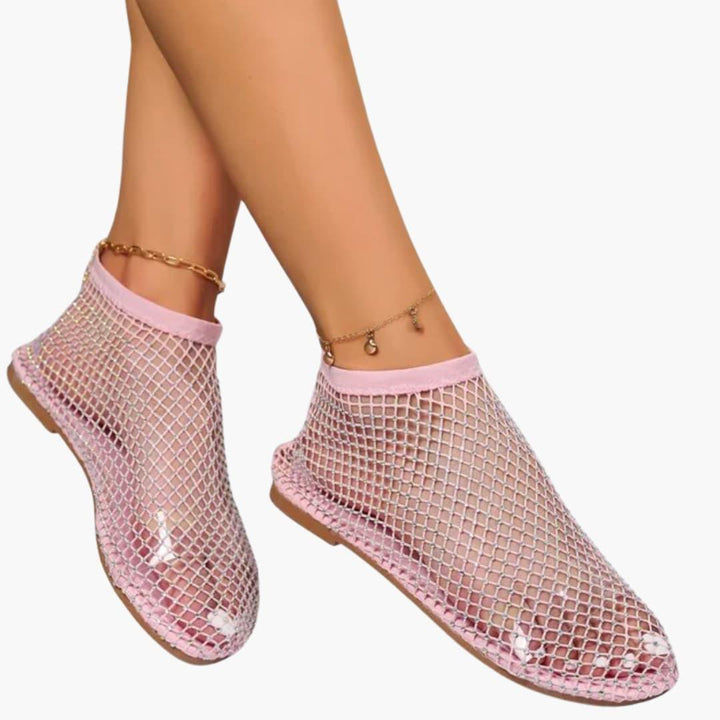 Women’s Summer Sandals with Breathable Mesh and Cushioned Sole
