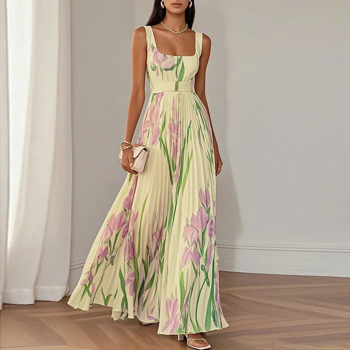 Floral A-Line Maxi Dress Women – Flattering Summer Dress
